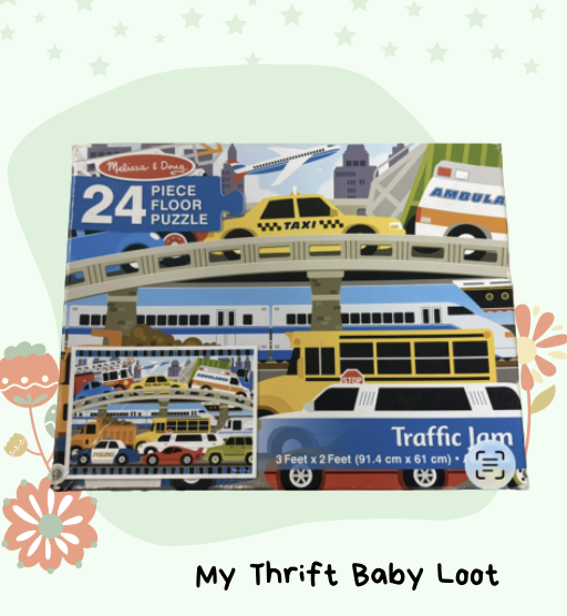 Preloved Melissa and Doug Traffic Jam Puzzle